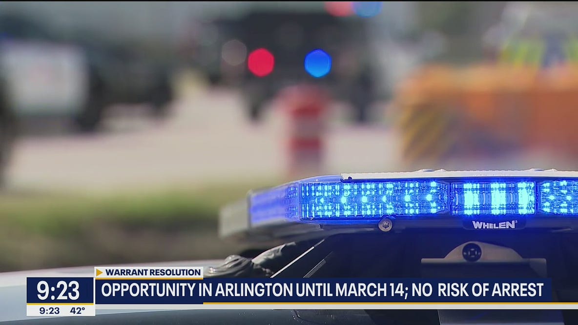 Arlington giving people a chance to resolve warrants without arrest